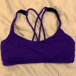 Lululemon Bruised Berry Free to Be bra, size 6